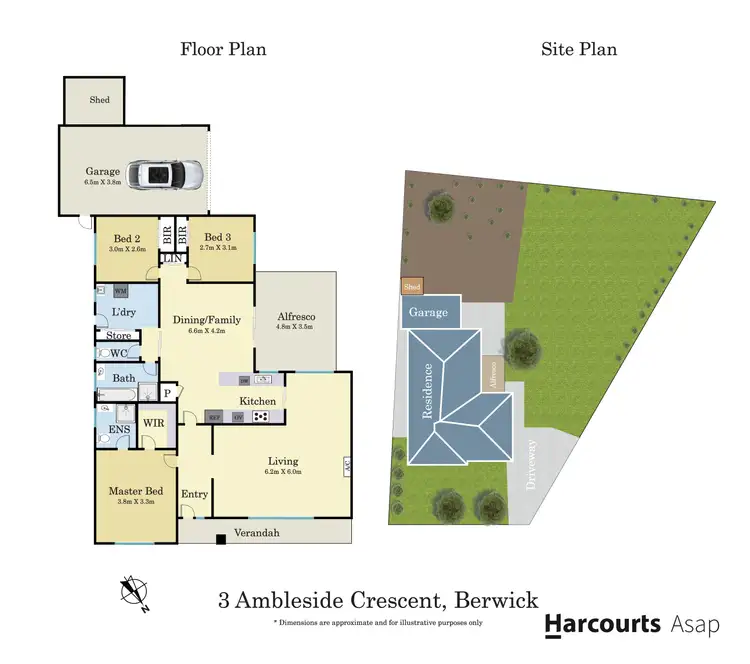 Floorplan of Homely house listing, 3 Ambleside Crescent, Berwick VIC 3806