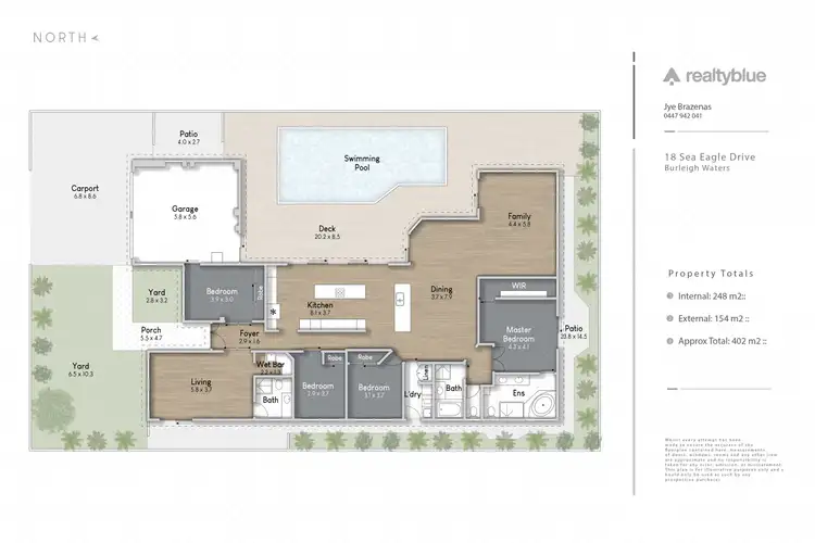 Floorplan of Homely house listing, 18 Sea Eagle Drive, Burleigh Waters QLD 4220