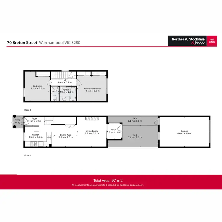 Floorplan of Homely unit listing, 70 Breton Street, Warrnambool VIC 3280