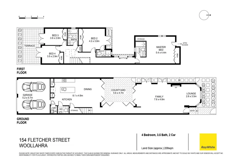 Floorplan of Homely house listing, 154 Fletcher Street, Woollahra NSW 2025