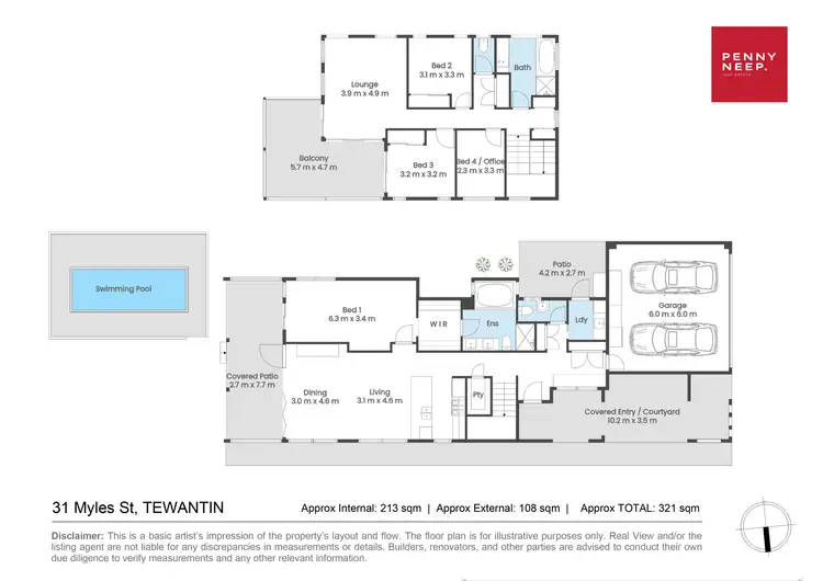 Floorplan of Homely house listing, 31 Myles Street, Tewantin QLD 4565