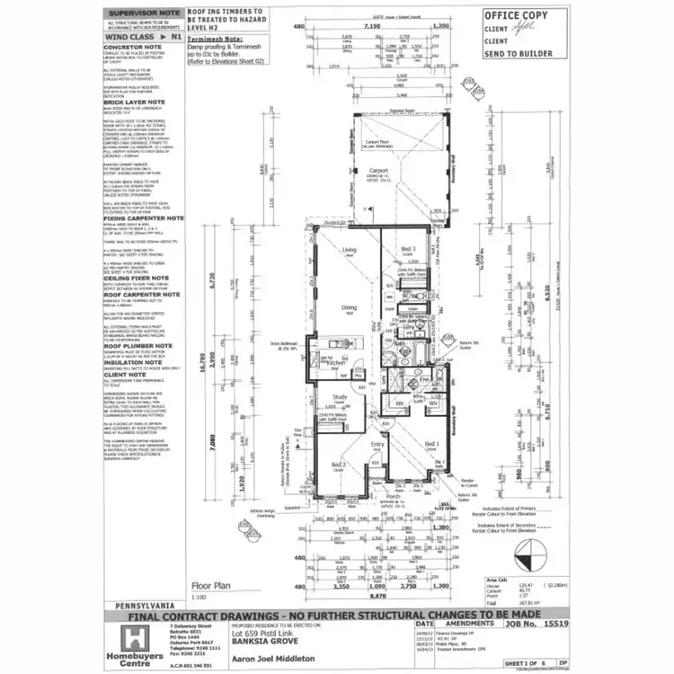Floorplan of Homely house listing, 6 Pistil Link, Banksia Grove WA 6031