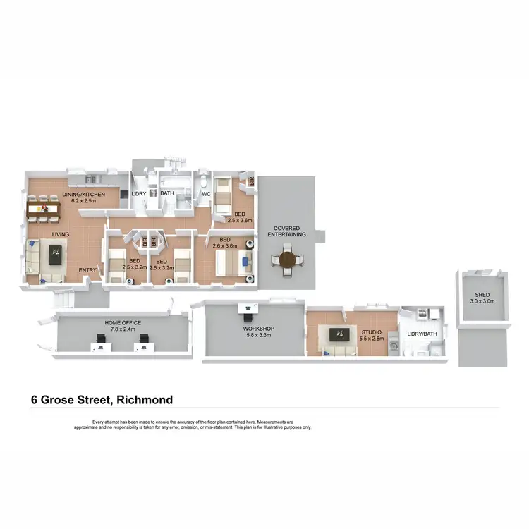Floorplan of Homely house listing, 6 Grose Street, Richmond NSW 2753