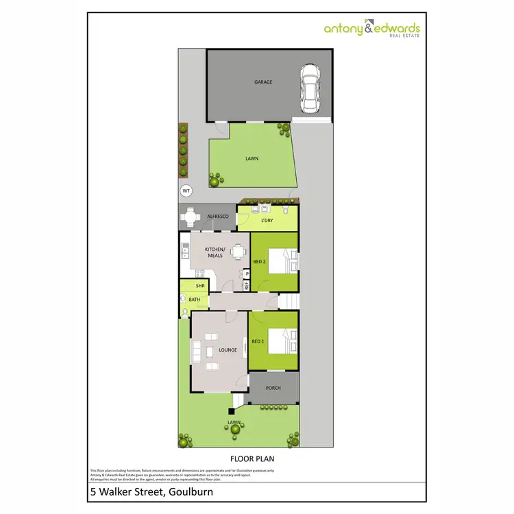 Floorplan of Homely house listing, 5 Walker Street, Goulburn NSW 2580