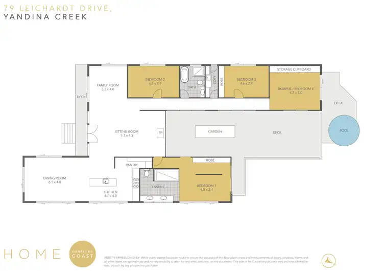 Floorplan of Homely house listing, 79 Leichhardt Drive, Yandina Creek QLD 4561