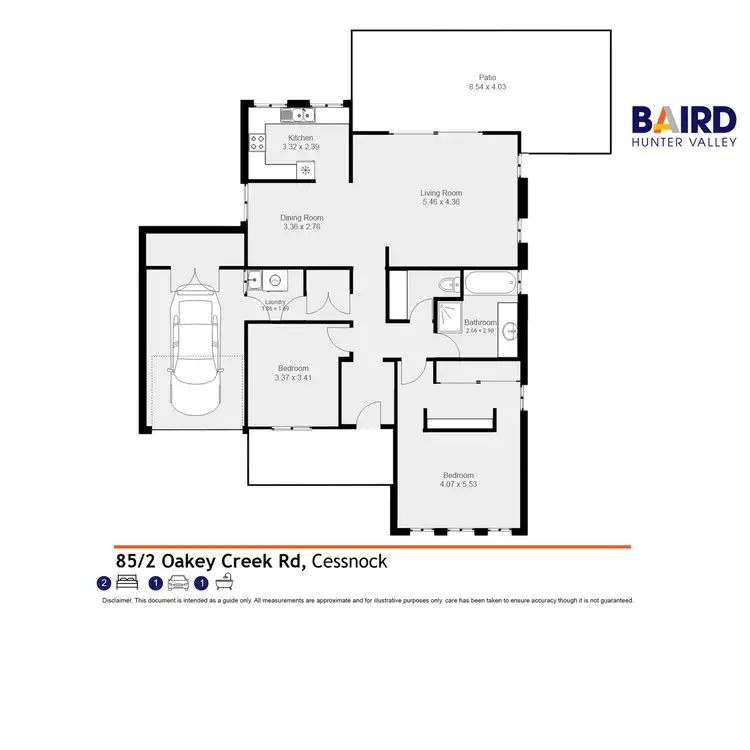 Floorplan of Homely unit listing, 85/2 Oakey Creek Road, Pokolbin NSW 2320