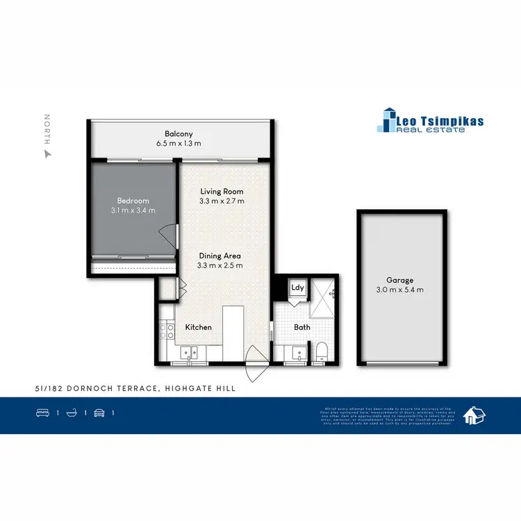 Floorplan of Homely apartment listing, 51/182 Dornoch Terrace, Highgate Hill QLD 4101