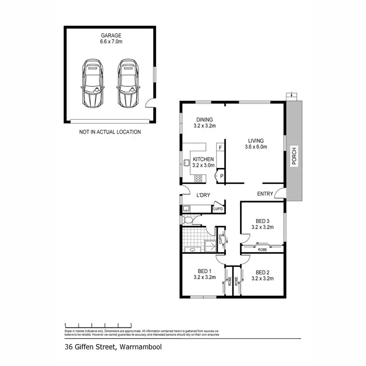 Floorplan of Homely house listing, 36 Giffen Street, Warrnambool VIC 3280