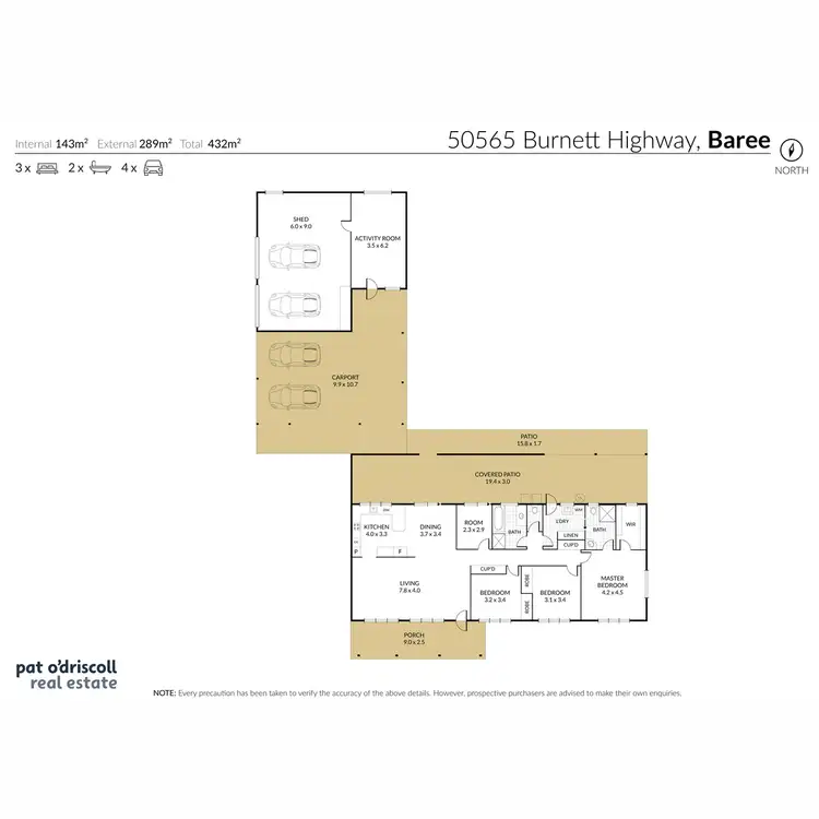 Floorplan of Homely rural property listing, 50565 Burnett Highway, Hamilton Creek QLD 4714