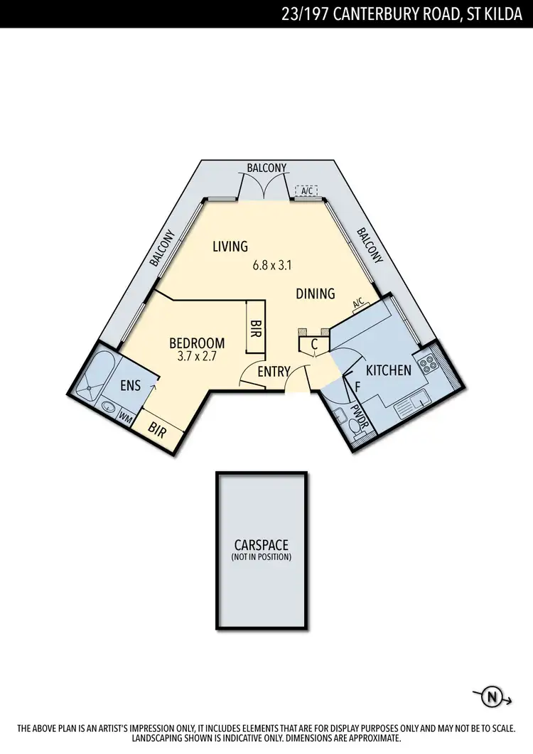 Floorplan of Homely apartment listing, 23/197 Canterbury Road, St Kilda West VIC 3182