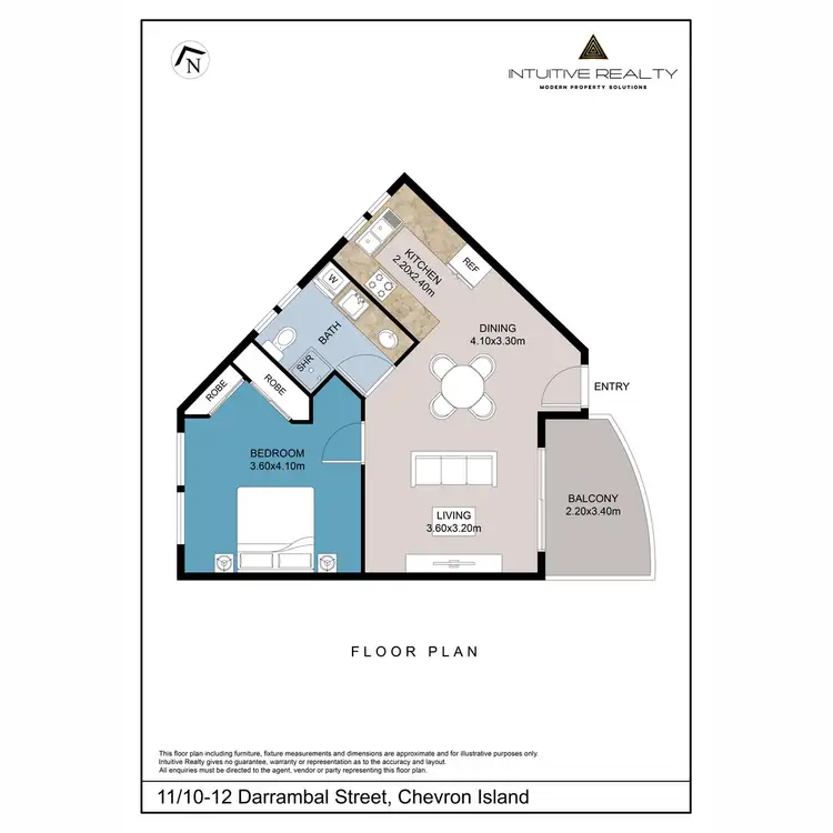 Floorplan of Homely apartment listing, 11/10-12 Darrambal Street, Chevron Island QLD 4217