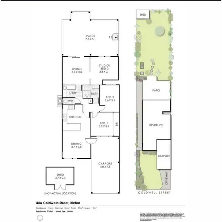 Floorplan of Homely house listing, 44A Coldwells Street, Bicton WA 6157