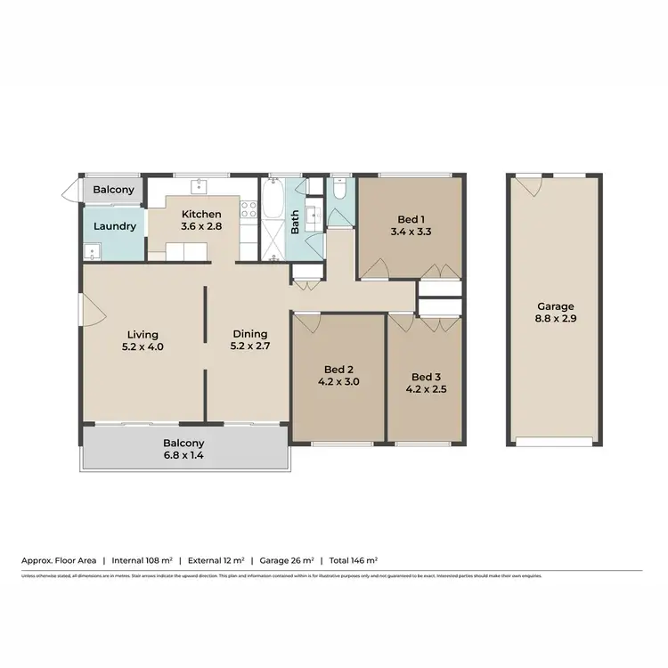 Floorplan of Homely unit listing, 5/40 Vine Street, Clayfield QLD 4011