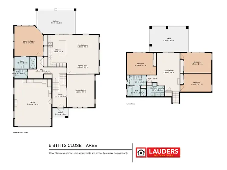 Floorplan of Homely house listing, 5 Stitts Close, Taree NSW 2430