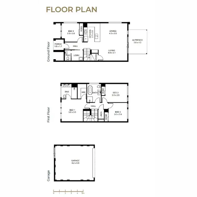 Floorplan of Homely terrace listing, Lot 515 (6) Dexter Street, Oran Park NSW 2570