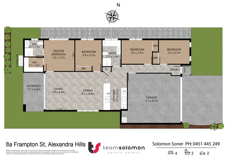 Floorplan of Homely house listing, 8a Frampton Street, Alexandra Hills QLD 4161