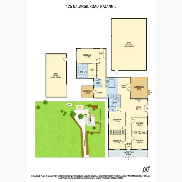 Floorplan of Homely rural property listing, 125 Nalangil Road, Nalangil VIC 3249