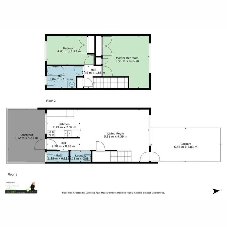 Floorplan of Homely townhouse listing, 12/76 ANN Street, South Gladstone QLD 4680
