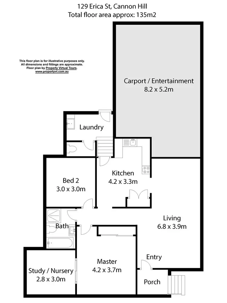 Floorplan of Homely house listing, 129 Erica Street, Cannon Hill QLD 4170