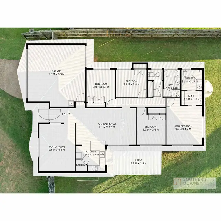 Floorplan of Homely house listing, 3 Rose Lea Court, Warwick QLD 4370