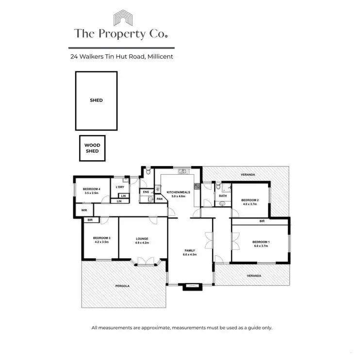 Floorplan of Homely rural property listing, 24 Walkers Tin Hut Road, Millicent SA 5280