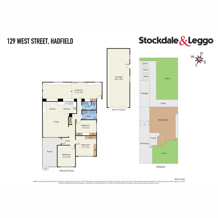 Floorplan of Homely house listing, 129 West Street, Hadfield VIC 3046