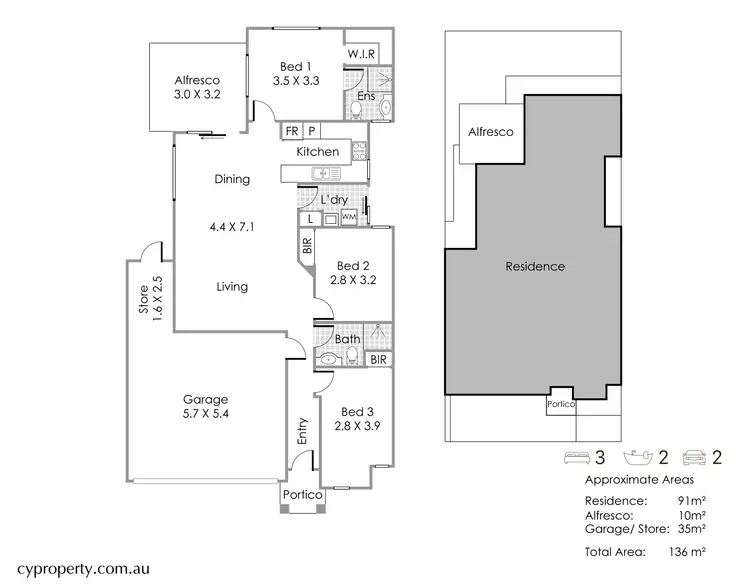 Floorplan of Homely house listing, 17 Chernoff Loop, Darch WA 6065