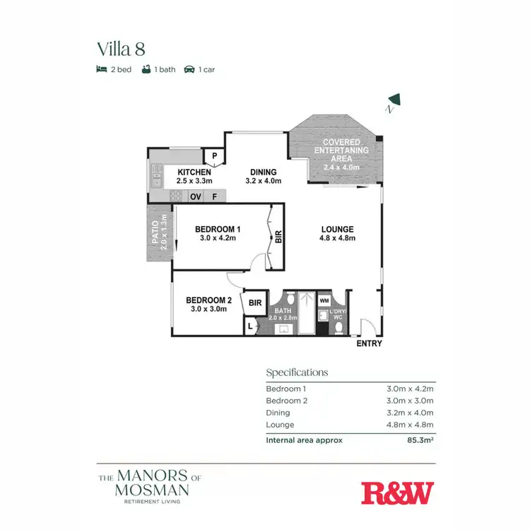 Floorplan of Homely retirement listing, 8/6 Hale Road, Mosman NSW 2088