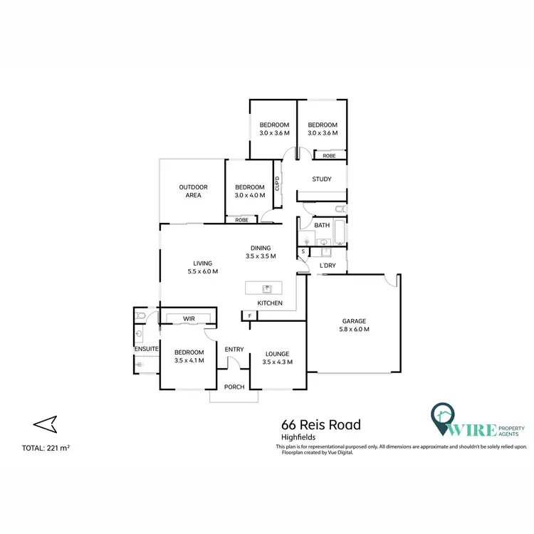 Floorplan of Homely house listing, 66 Reis Road, Highfields QLD 4352