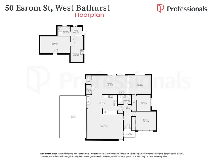 Floorplan of Homely house listing, 50 Esrom Street, West Bathurst NSW 2795