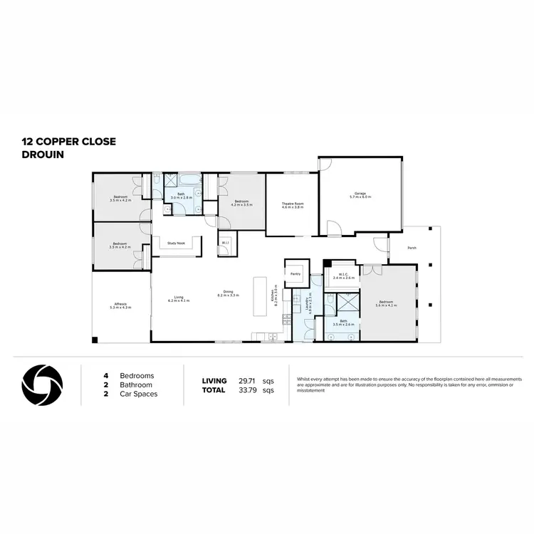 Floorplan of Homely house listing, 12 Copper Close, Drouin VIC 3818