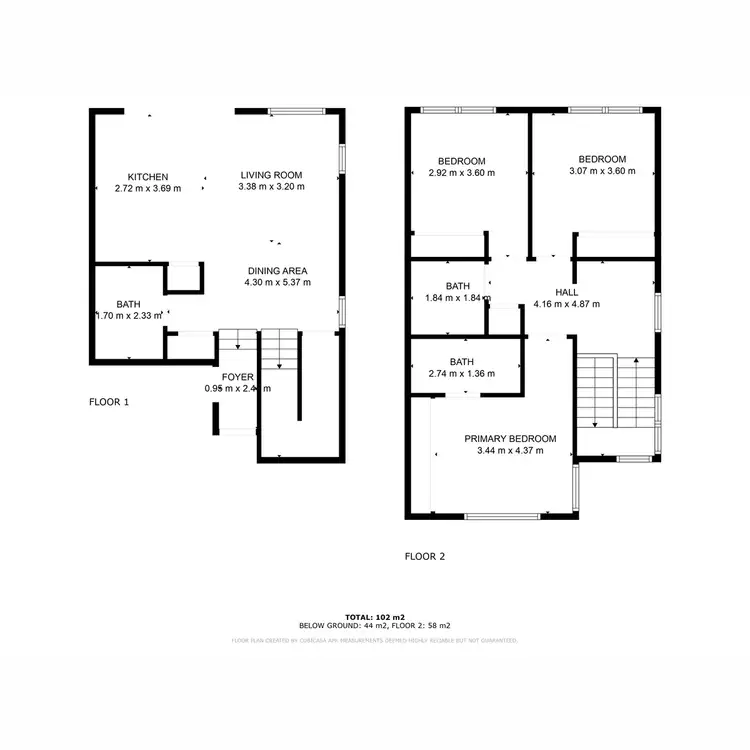 Floorplan of Homely townhouse listing, 4/9 Cockatoo Drive, New Auckland QLD 4680