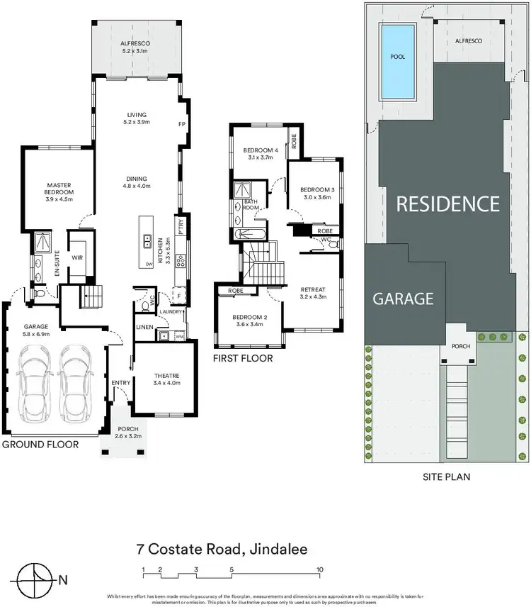 Floorplan of Homely house listing, 7 Costate Road, Jindalee WA 6036