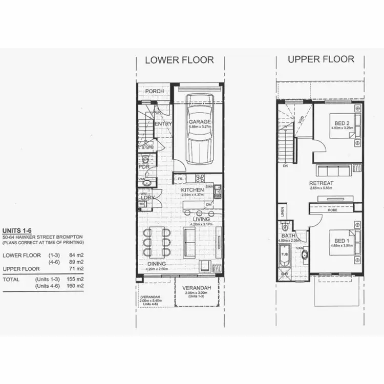 Floorplan of Homely townhouse listing, 1/62 Hawker Street, Brompton SA 5007