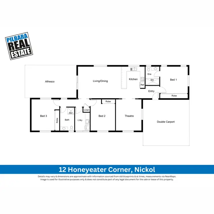 Floorplan of Homely house listing, 12 Honeyeater Corner, Nickol WA 6714