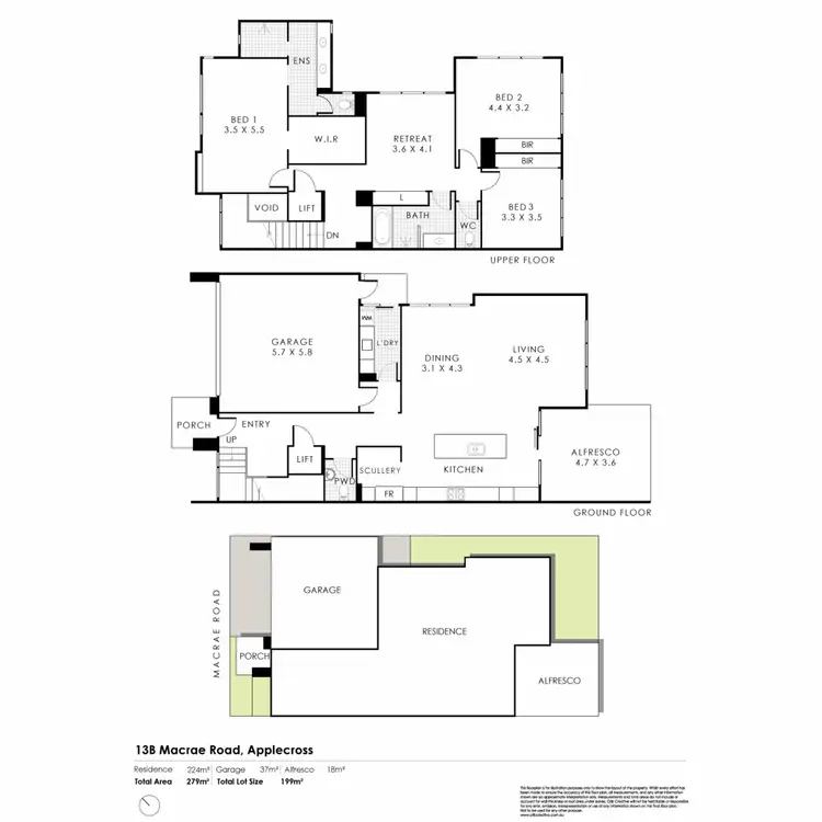 Floorplan of Homely house listing, 13 Macrae Road, Applecross WA 6153