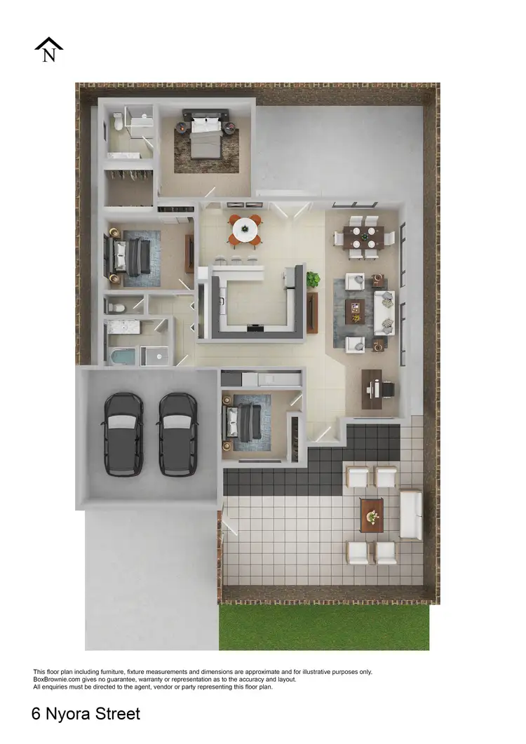 Floorplan of Homely unit listing, 6 Nyora Street, Griffith NSW 2680
