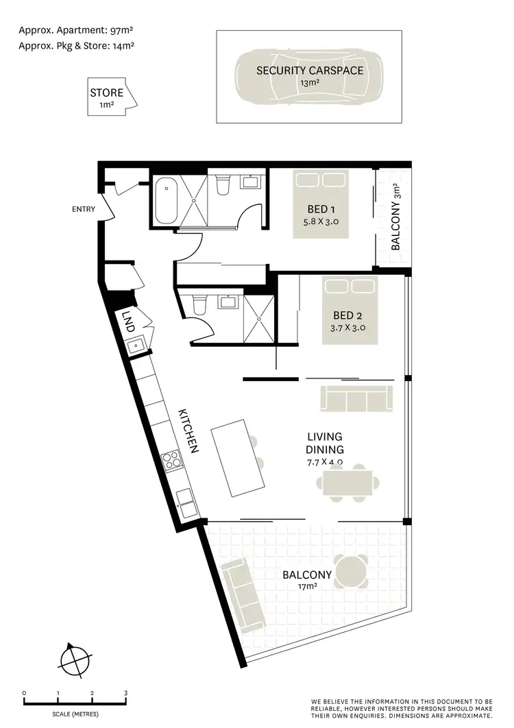 Floorplan of Homely apartment listing, 903/9 Archibald Avenue, Waterloo NSW 2017