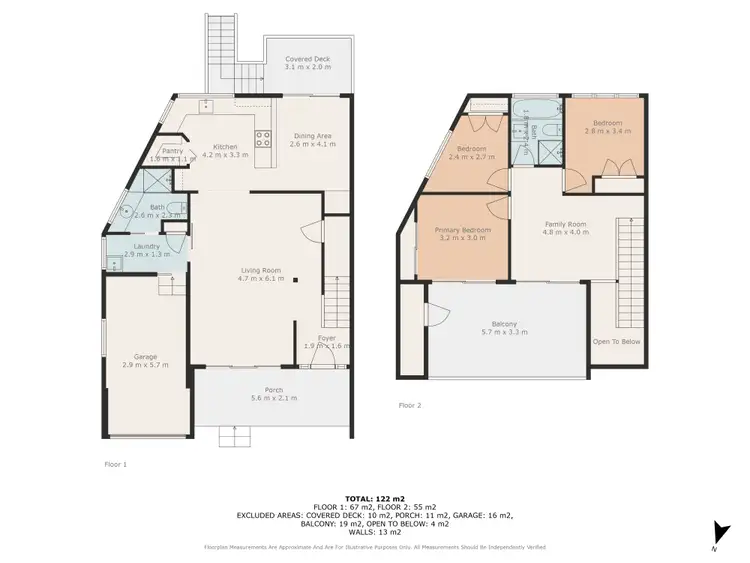 Floorplan of Homely townhouse listing, 9B Funda Close, Bellingen NSW 2454