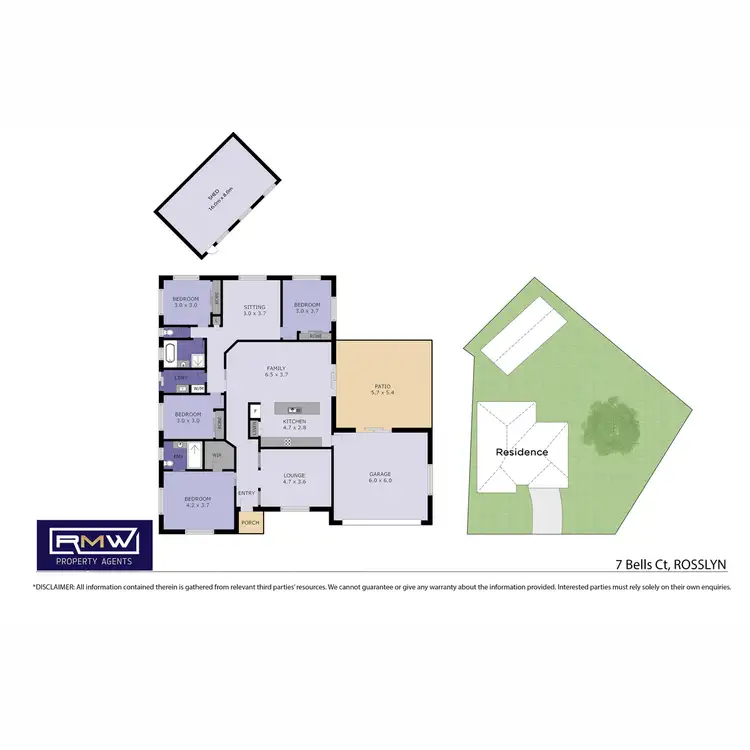 Floorplan of Homely house listing, 7 Bells Court, Rosslyn QLD 4703