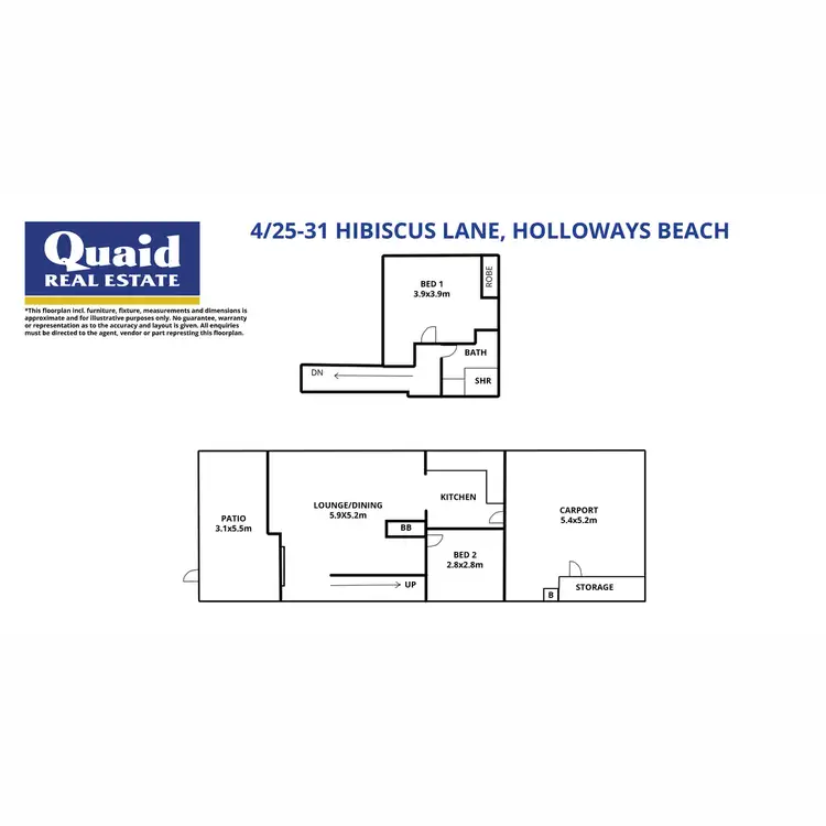 Floorplan of Homely apartment listing, 4/25-31 Hibiscus Lane, Holloways Beach QLD 4878