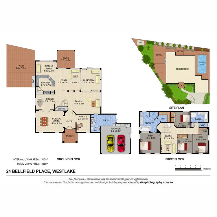 Floorplan of Homely house listing, 24 Bellfield Place, Westlake QLD 4074