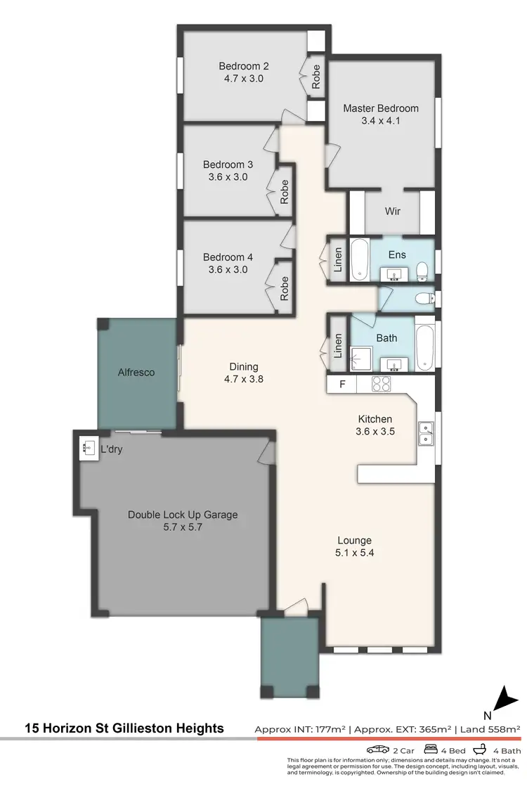 Floorplan of Homely house listing, 15 Horizon Street, Gillieston Heights NSW 2321