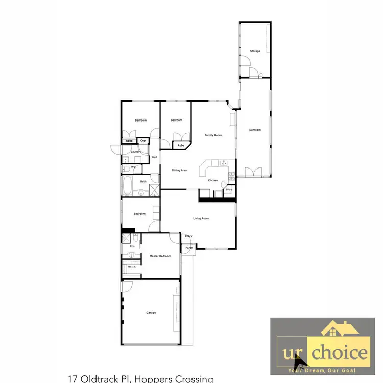 Floorplan of Homely house listing, 17 Oldtrack Place, Hoppers Crossing VIC 3029