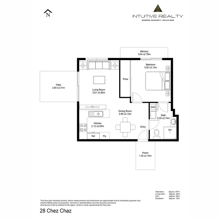 Floorplan of Homely apartment listing, 28/10-14 Purli Street, Chevron Island QLD 4217