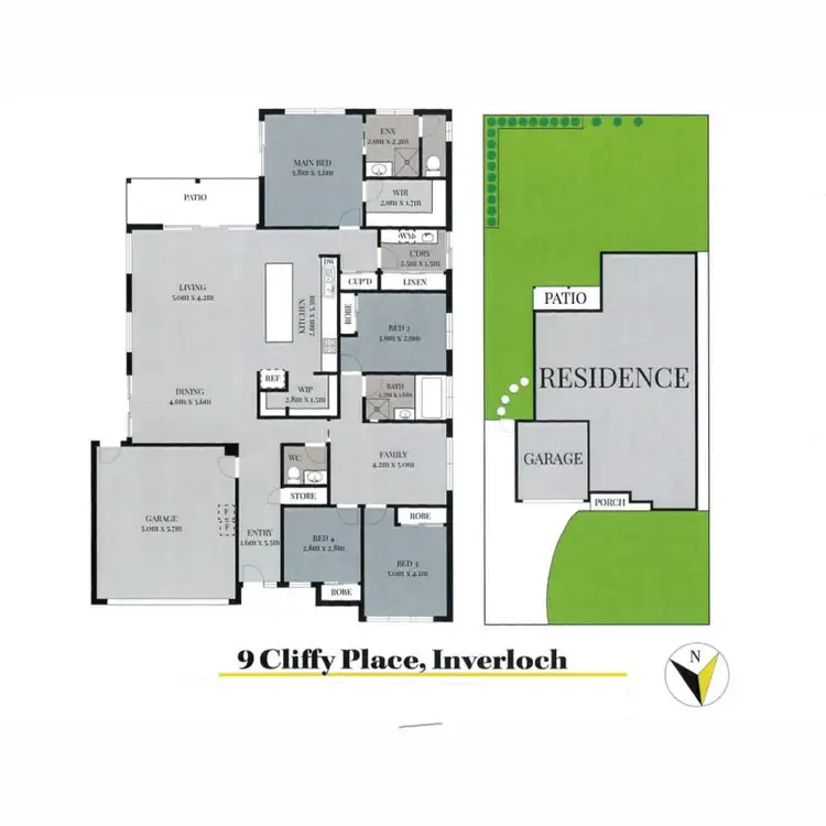 Floorplan of Homely house listing, 9 Cliffy Place, Inverloch VIC 3996