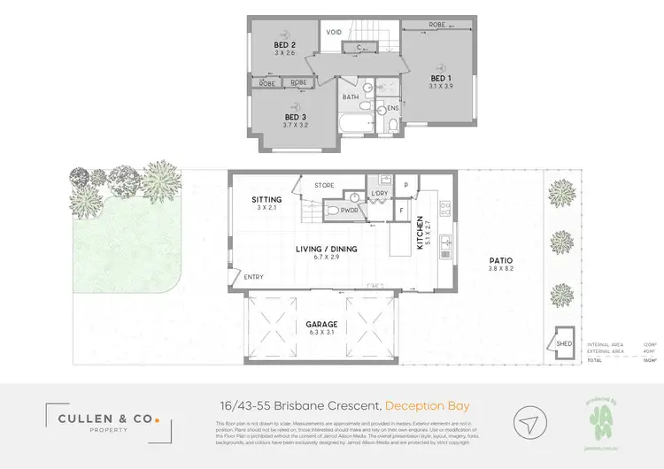 Floorplan of Homely townhouse listing, 16/43-55 Brisbane Crescent, Deception Bay QLD 4508