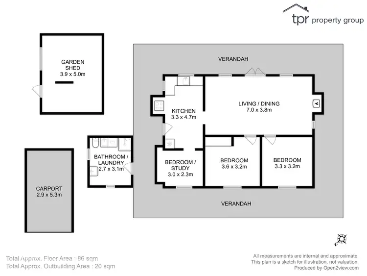 Floorplan of Homely house listing, 60 Pages Road, Grove TAS 7109