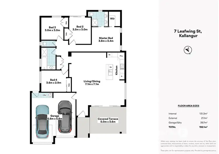 Floorplan of Homely house listing, 7 Leafwing Street, Kallangur QLD 4503