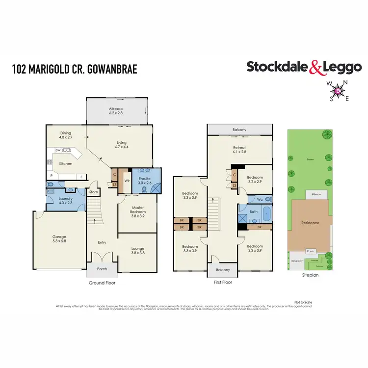 Floorplan of Homely house listing, 102 Marigold Crescent, Gowanbrae VIC 3043